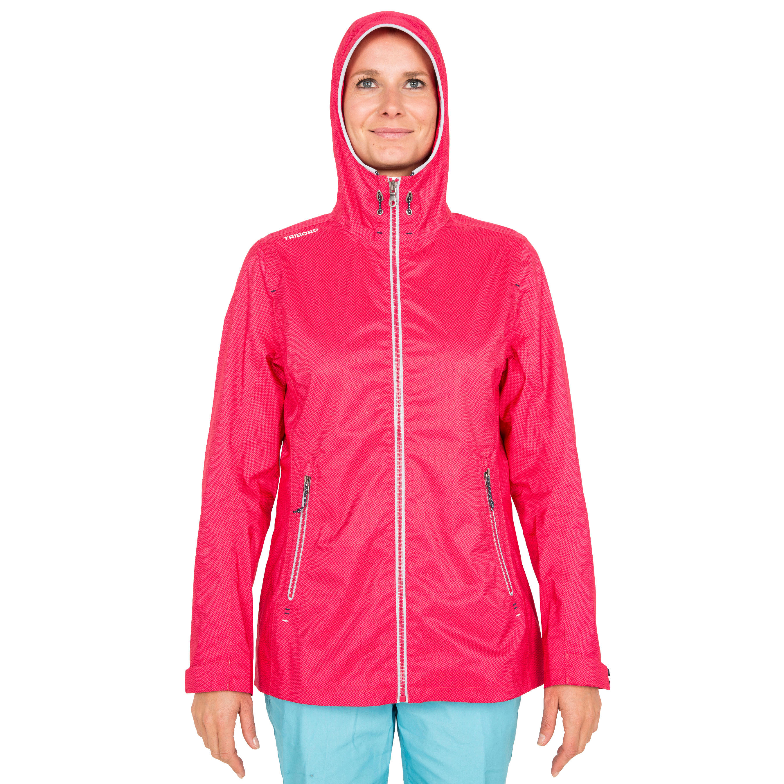 100 Women's Sailing Oilskin - Dark Pink 5/22