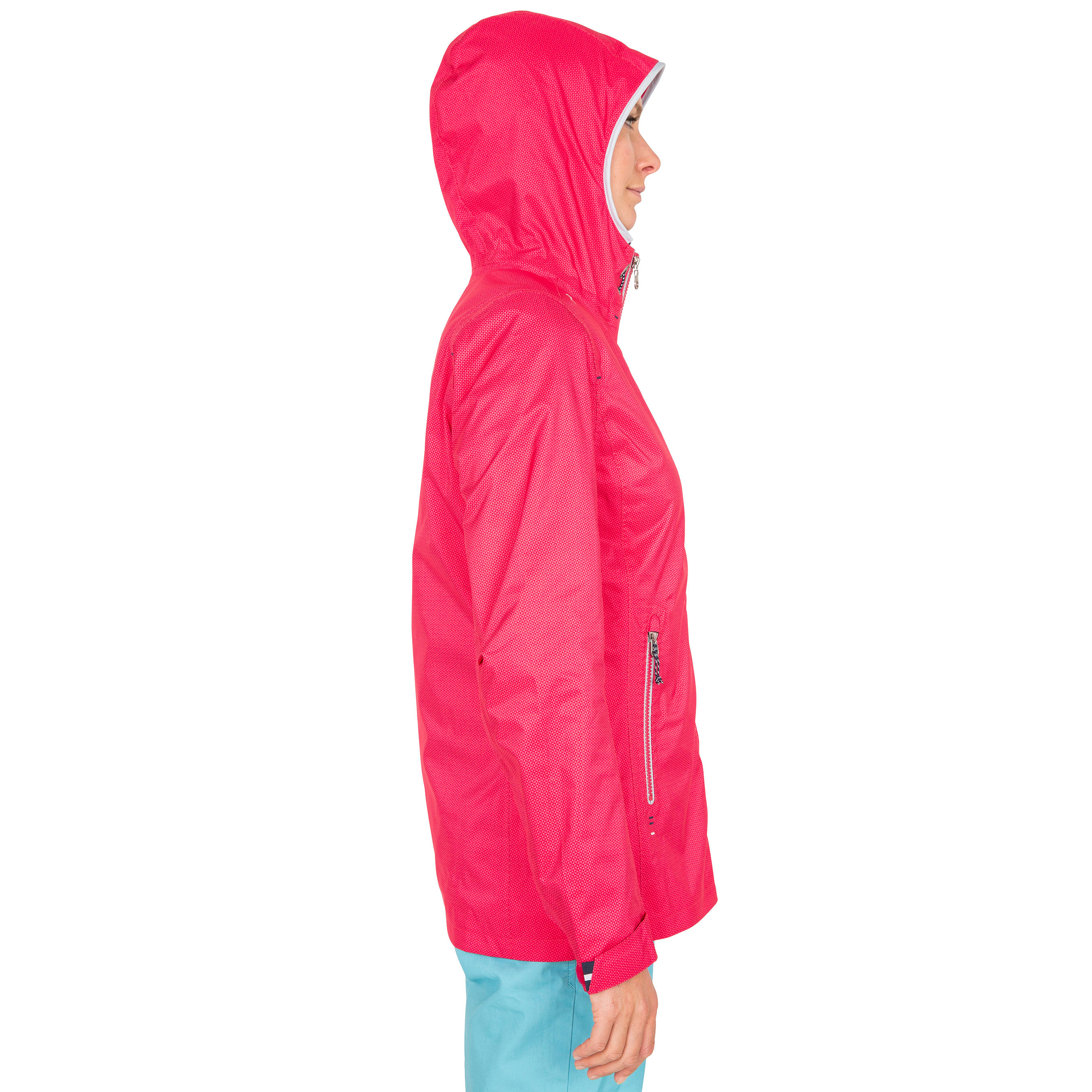 100 Women's Sailing Oilskin - Dark Pink 6/22