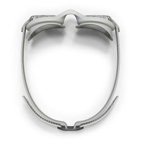 Окуляри для плавання 100 Ready з прозорими лінзами сірі