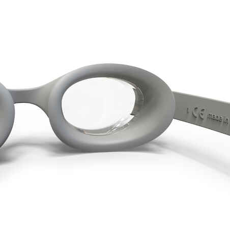 Swimming Goggles - Ready - One Size - Clear Lenses - Grey