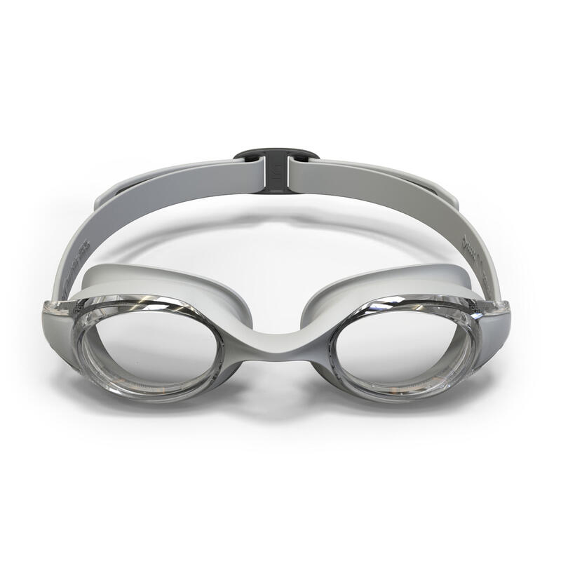 Lunettes de natation taille unique verres clairs, ready gris