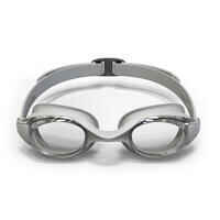 READY 100 SWIMMING GOGGLES - ONE SIZE - CLEAR LENSES - Grey