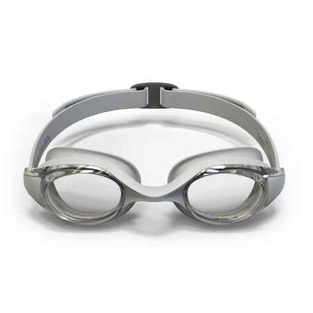 Plaukimo akiniai „Ready“, universalus dydis, skaidrūs stiklai, pilkos spalvos