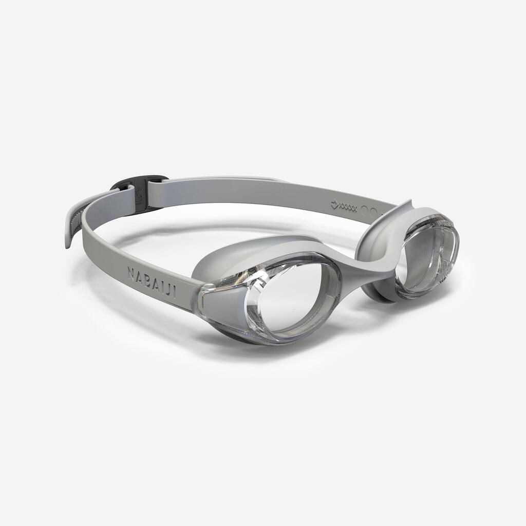 Plavecké okuliare 100 Ready číre sklá sivé