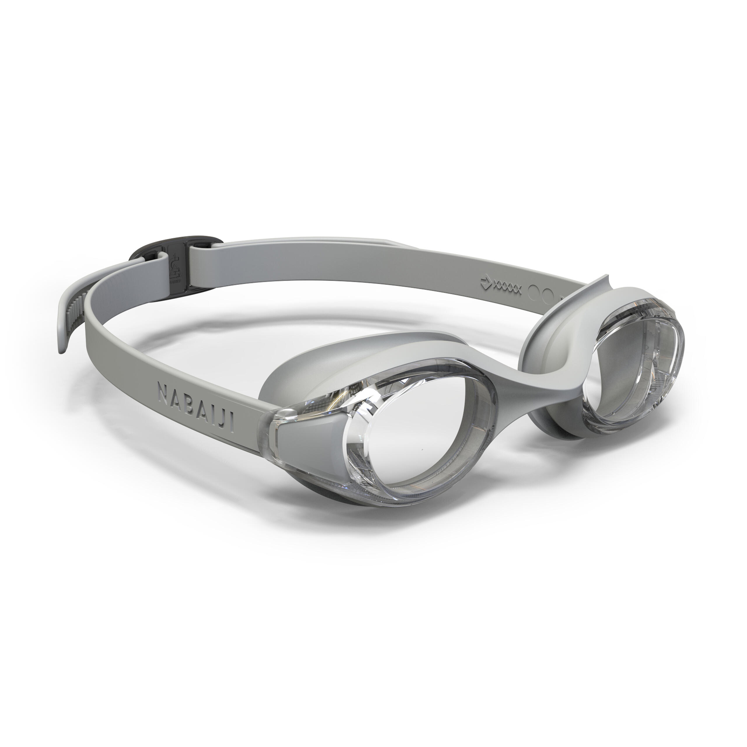 Swimming Goggles Clear Lenses - Ready 100 Grey - Light grey‎ - Nabaiji -  Decathlon
