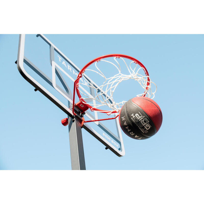 Ballon de basketball taille 7 - BT500 Grip rouge noir