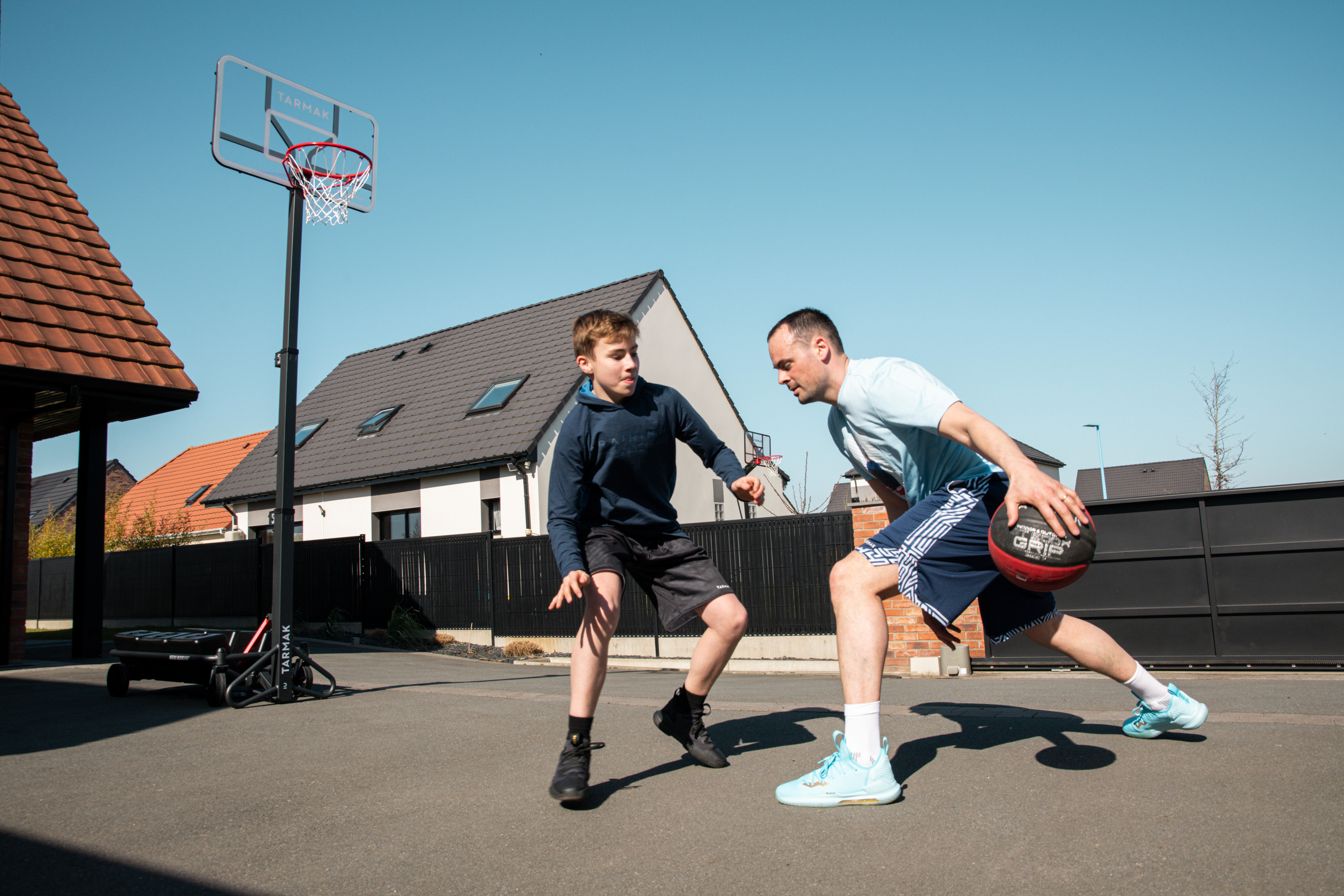 Panier de basketball sur roues réglable et pliable – B 500 Easy Box - TARMAK