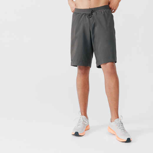 
      Dry+ Men's Running 2-in-1 Shorts With Boxer - Dark Khaki
  