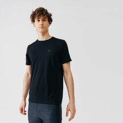 Camiseta running kalenji dry hombre negro transpirable