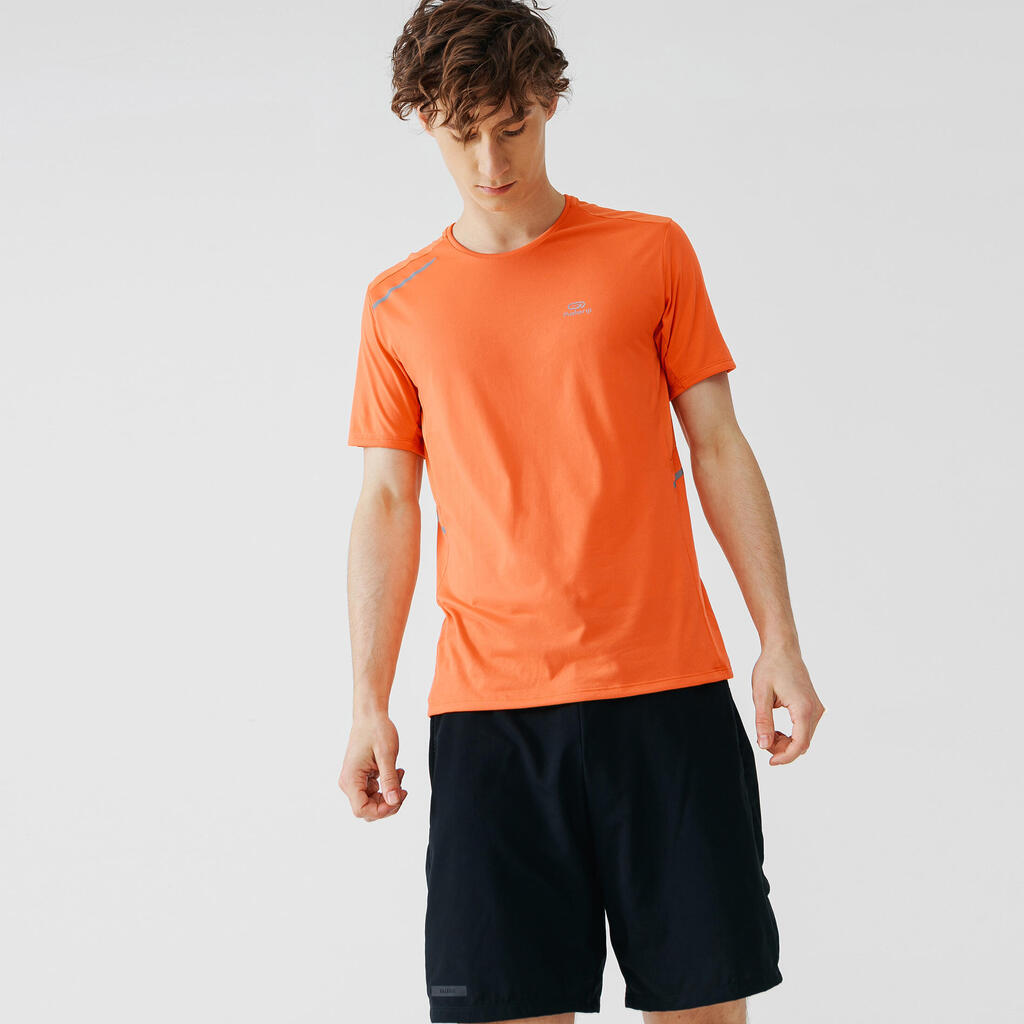 Dry+ Men's Running Breathable T-Shirt - Spicy Orange
