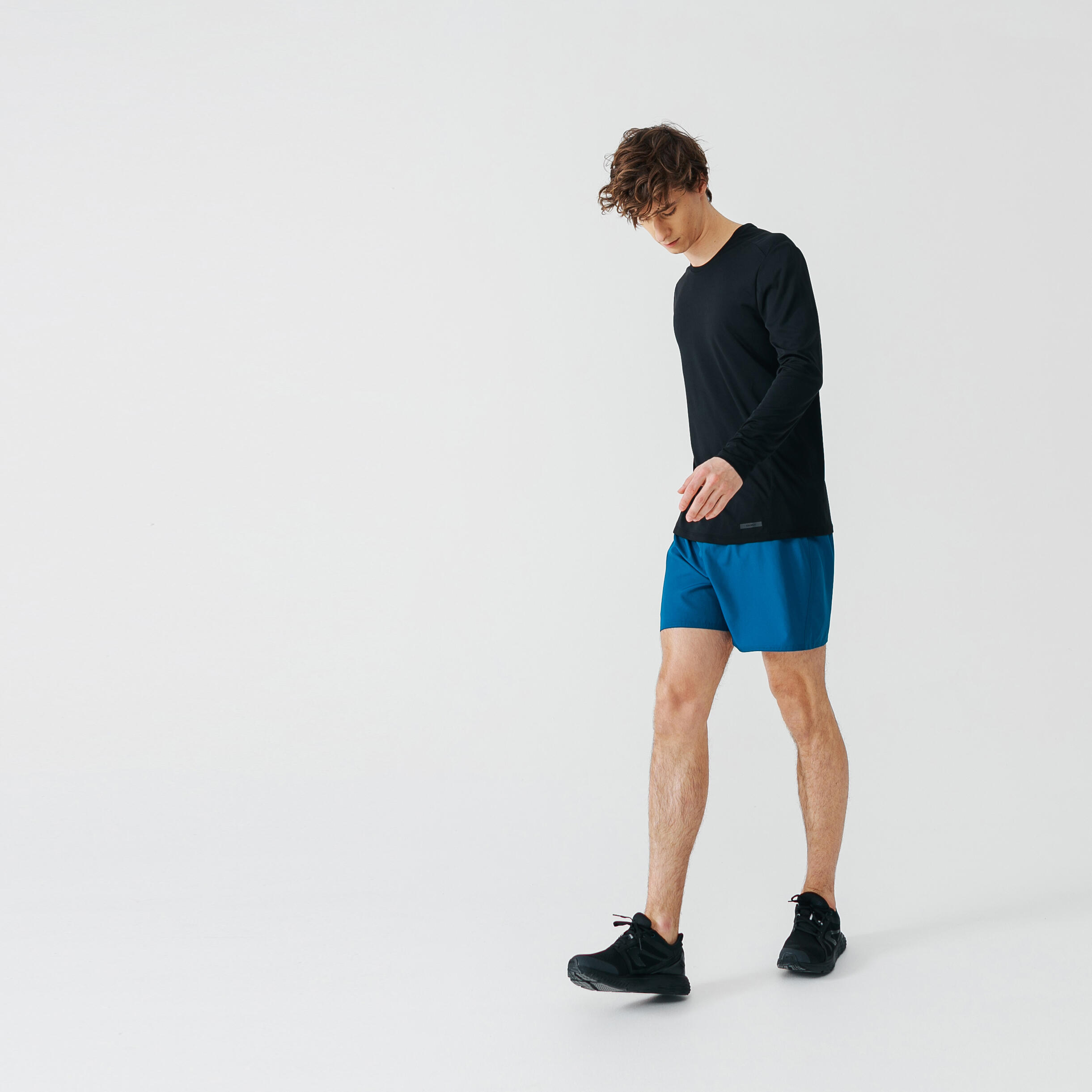 Short de Running Transpirable para Hombre - Dry - Azul Prusia - Decathlon