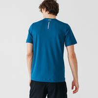 T-shirt running respirant homme - Dry bleu de prusse