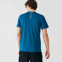 T-shirt running respirant homme - Dry bleu de prusse