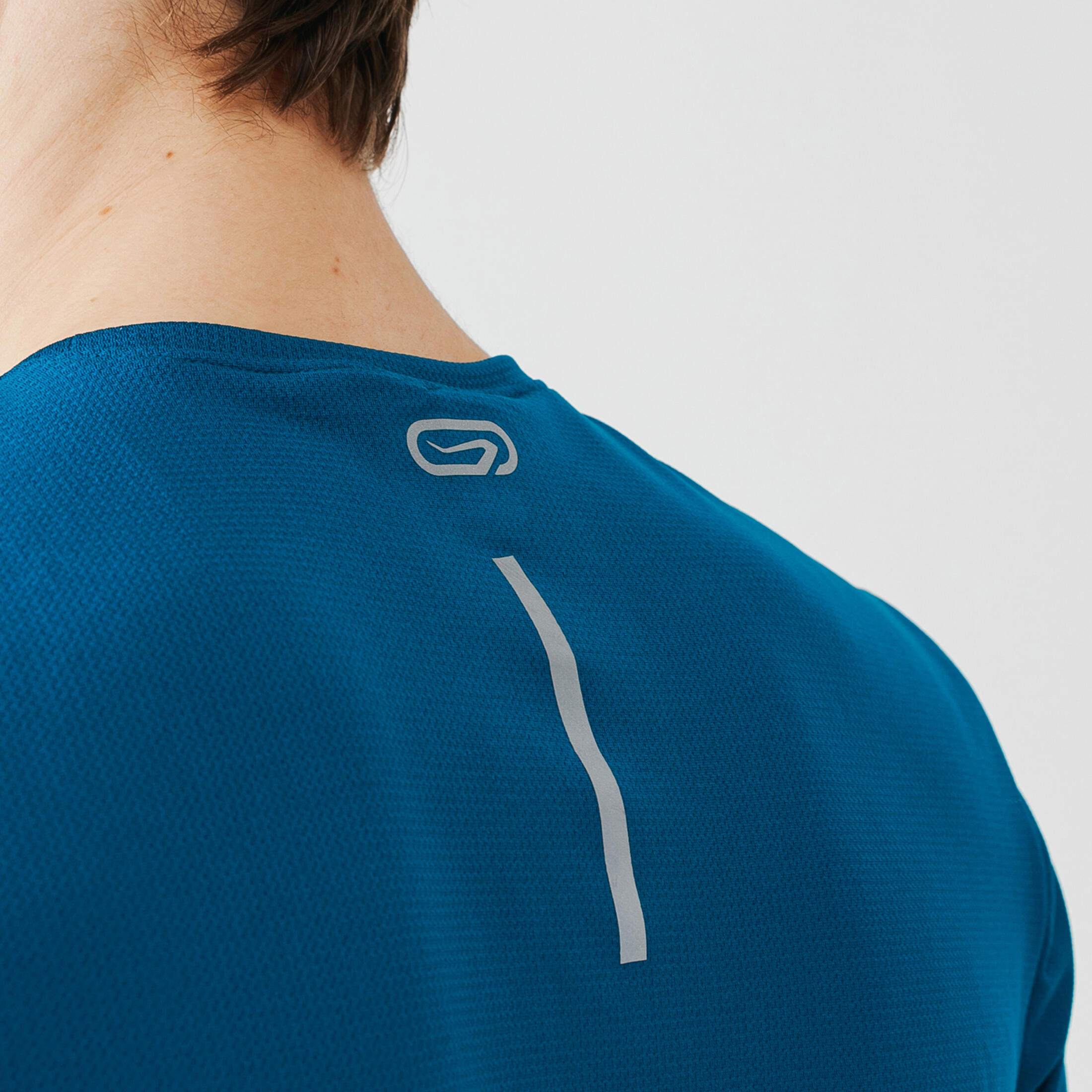 Camiseta Transpirable Hombre Running Dry Azul - Decathlon