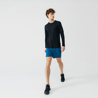 T-shirt running manches longues respirant homme - Sun Protect noir