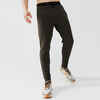 KALENJI WARM + MEN'S RUNNING TROUSERS - DARK KHAKI