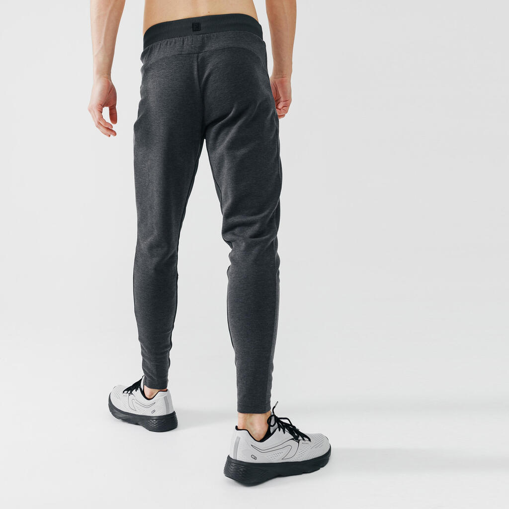 Men's Running Trousers Kalenji Warm+ - grey
