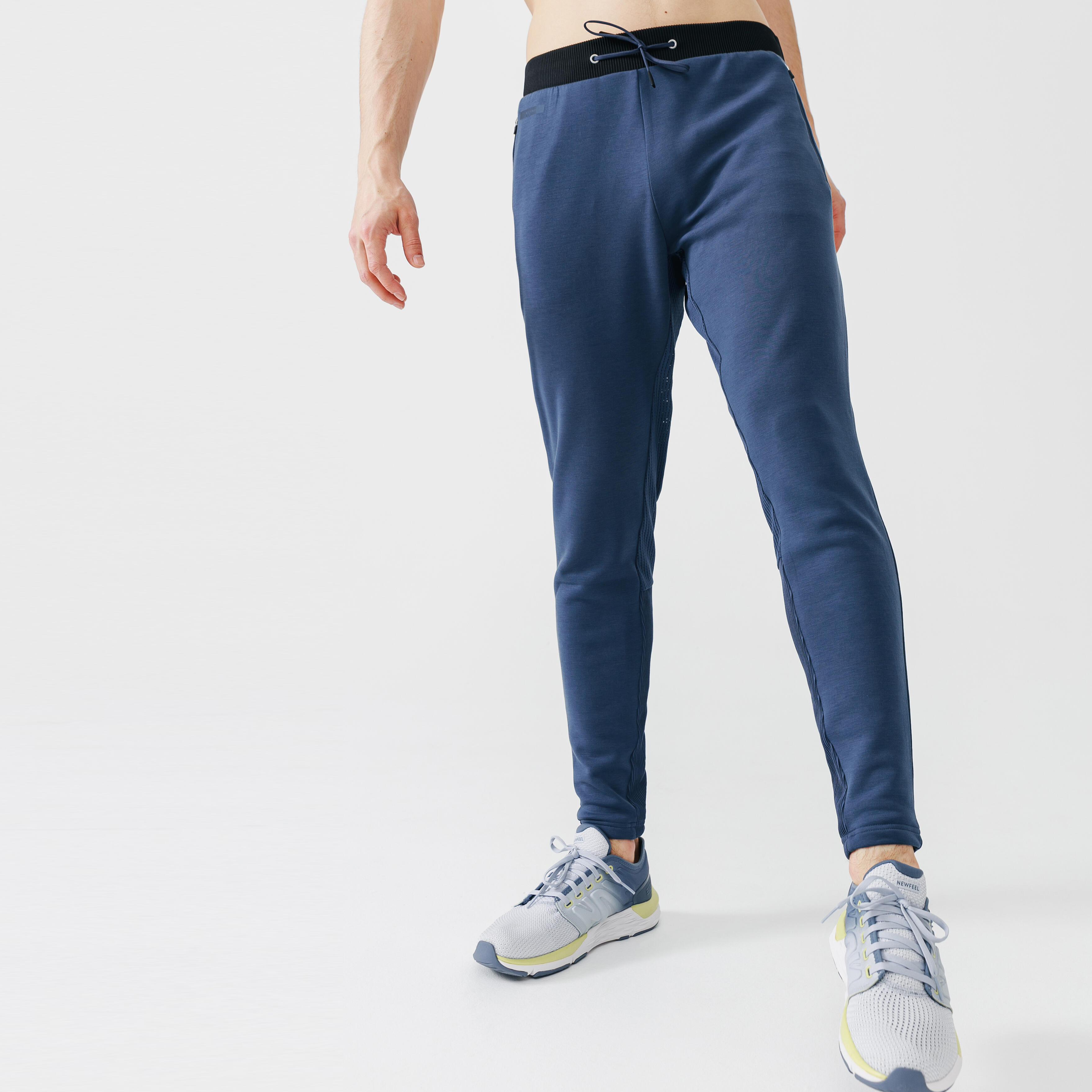 Buy Kalenji Warm+ Men's Running Trousers - Slate Blue Online | Decathlon