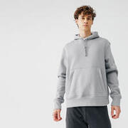 Men's warm running hoodie - Warm 500 - Grey