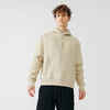 Men's warm running hoodie - Warm 500 - Beige