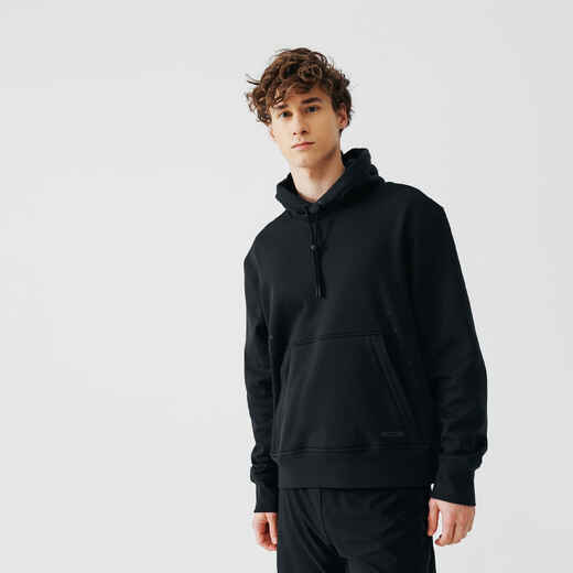 
      Men's warm running hoodie - Warm 500 - Black
  