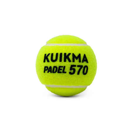 Tripack pelota de pádel con presión - Kuikma PB 570