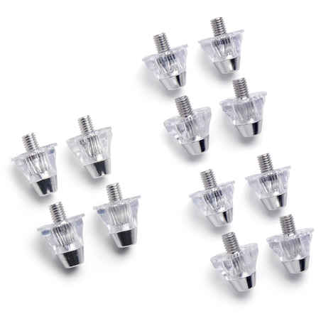 Universal Aluminium Screw-In Football Studs 13-15mm - Transparent