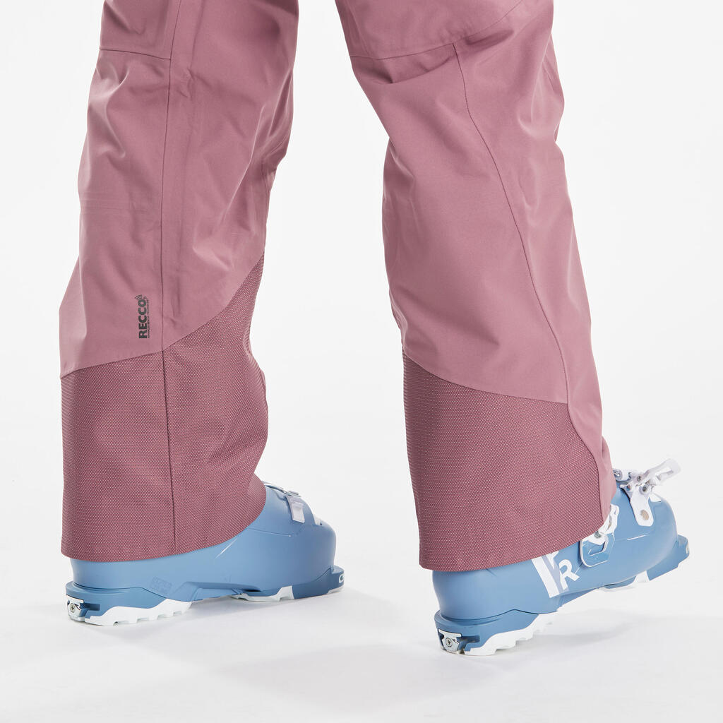 Dámske lyžiarske nohavice FR500 ružové