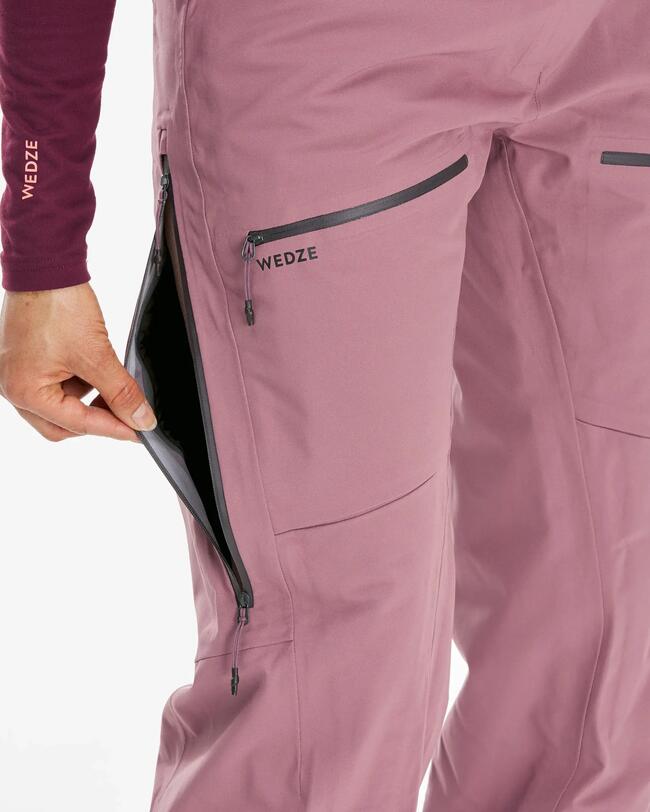 Picture of a woman unzipping the side pocket