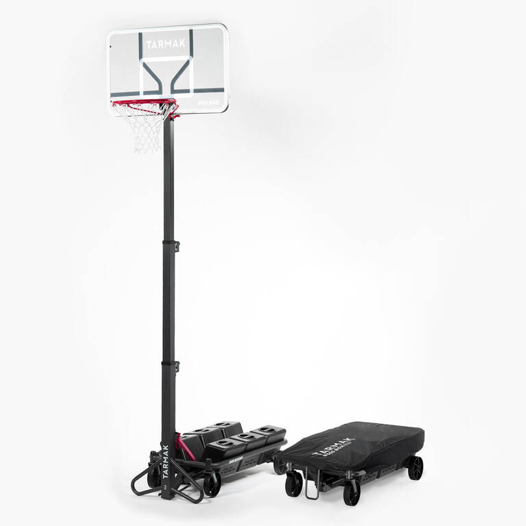 Basketball hoop standing backboard b500 easy box set up and store in 1 minute