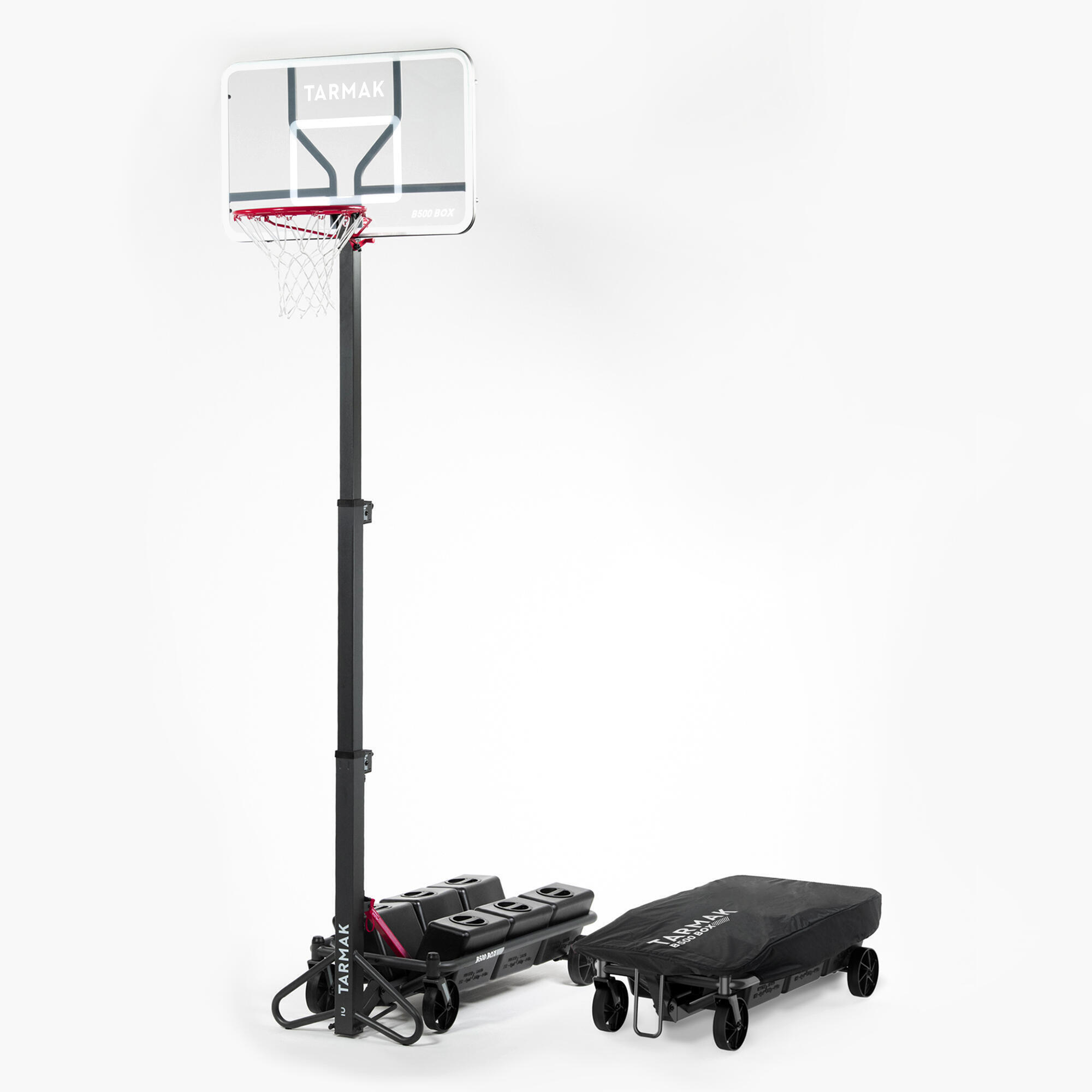 TARMAK Canasta de baloncesto ajustable 2,40-3,05m Tarmak B500 Easy Box
