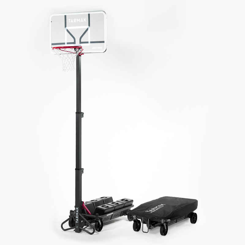Basketball-Korbanlage klappbar mit Rollen verstellbarer Standfuss 2,40 bis 3,05 m - B500 Easy Box