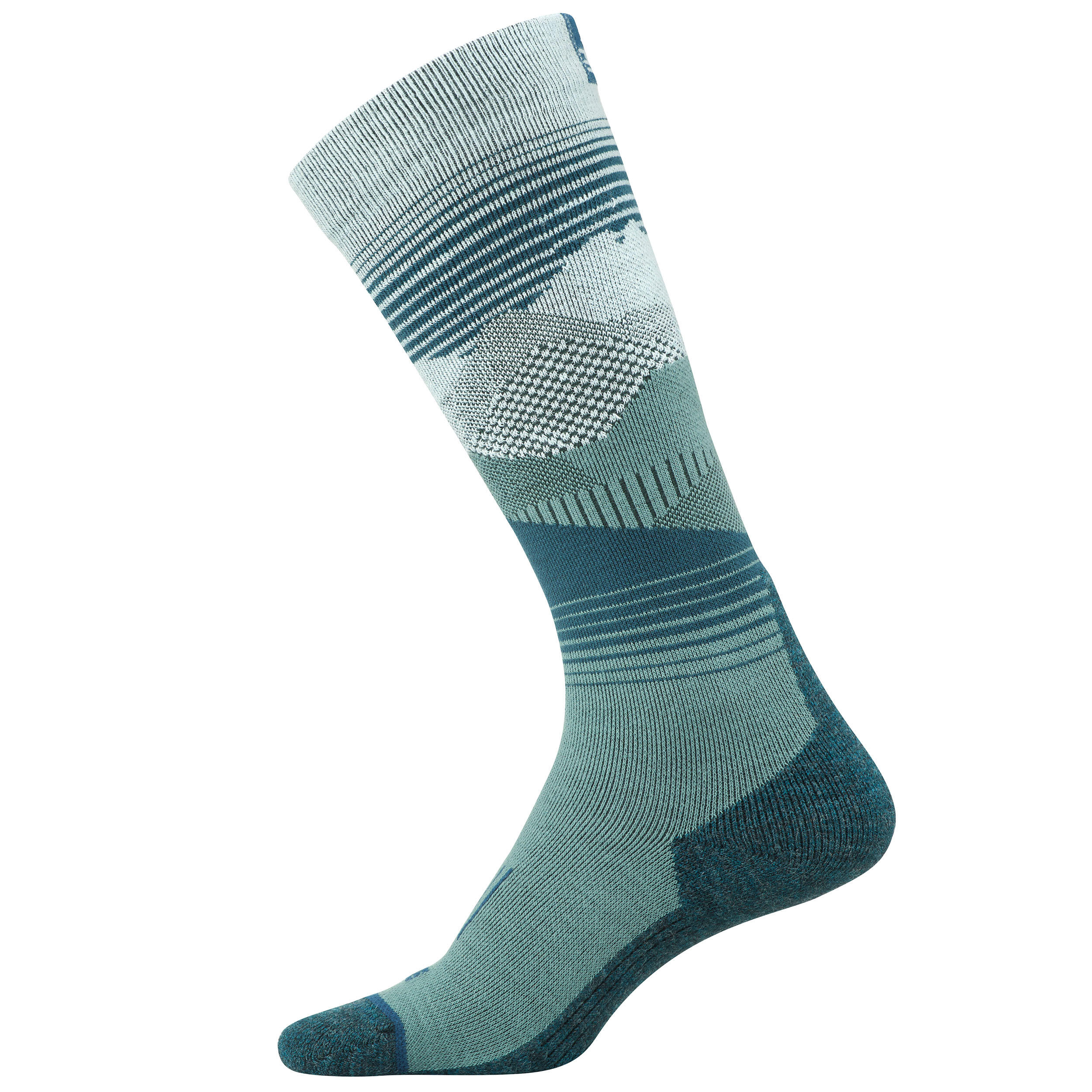 ADULT SKI AND SNOWBOARD SOCKS - 100 - MOUNTAIN GREEN 2/9