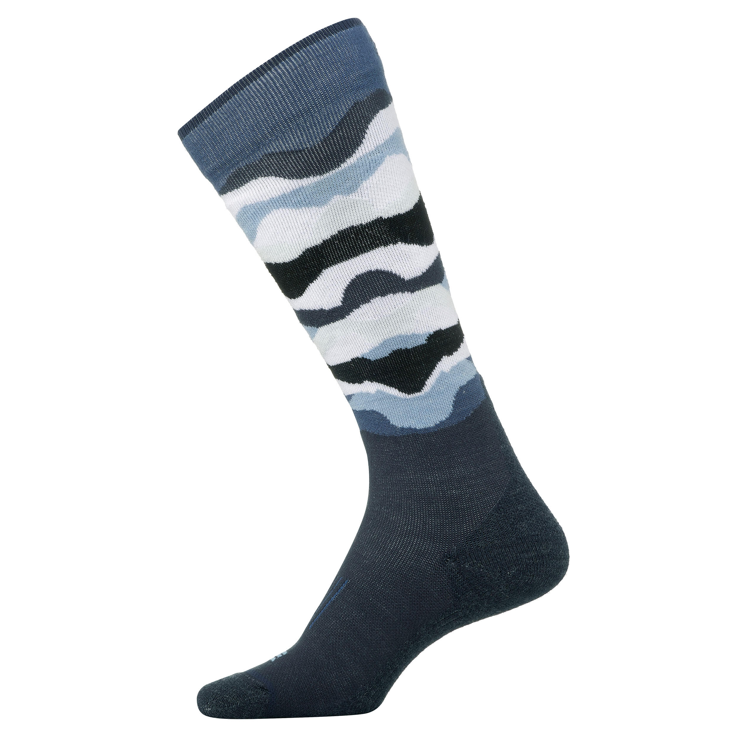 ADULT SKI AND SNOWBOARD SOCKS - 100 - CAMO GREY 2/9