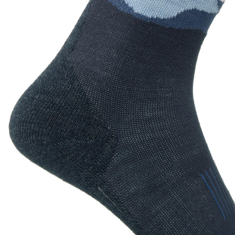Lyžařské ponožky 100 šedé se vzorem 