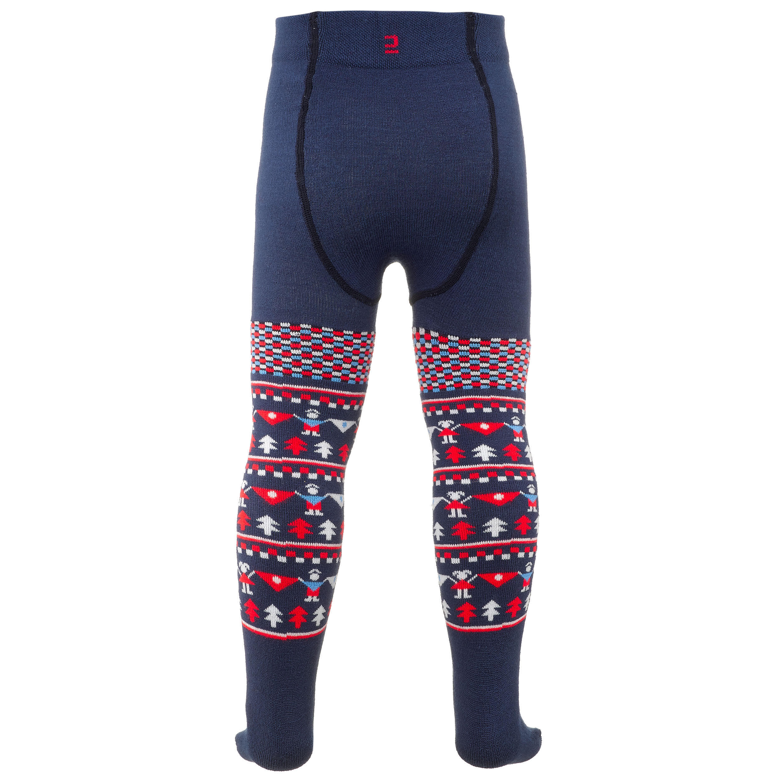 JUNIOR SKI TIGHTS-SOCKS - BLUE 3/5