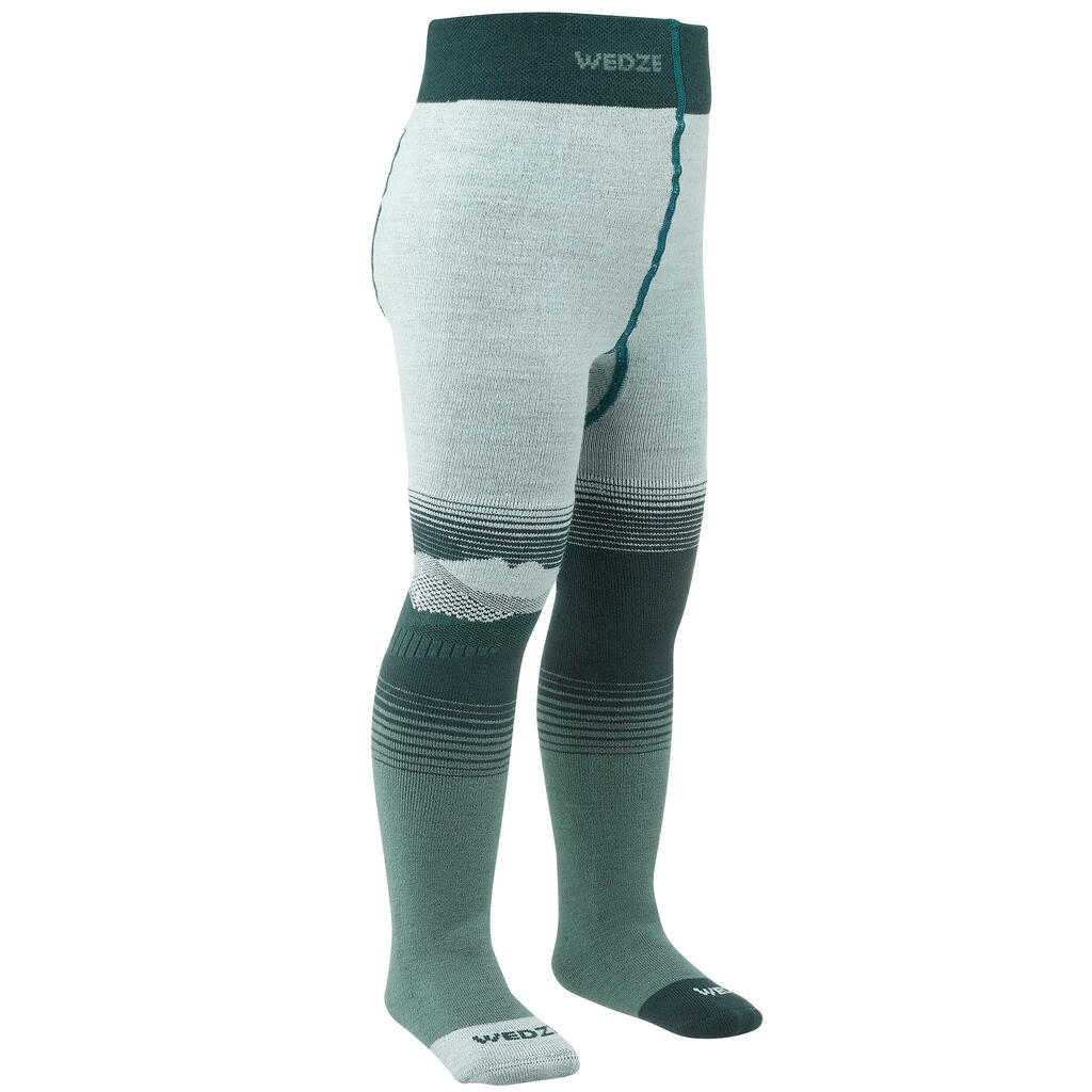 Tights - thermal ski socks for children - Blue
