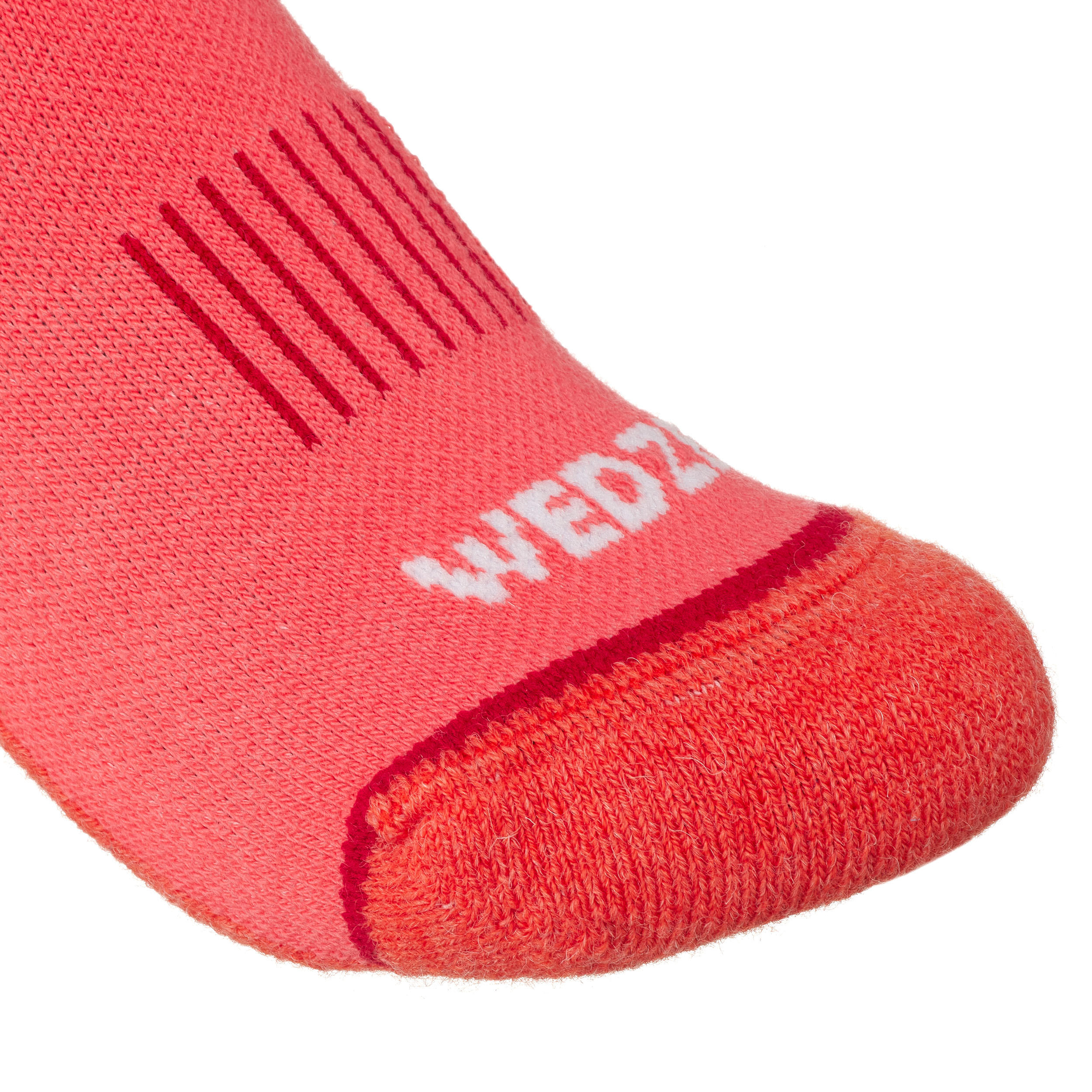 KIDS’ SKI SOCKS - 100 - CHRISTMAS PINK 5/8