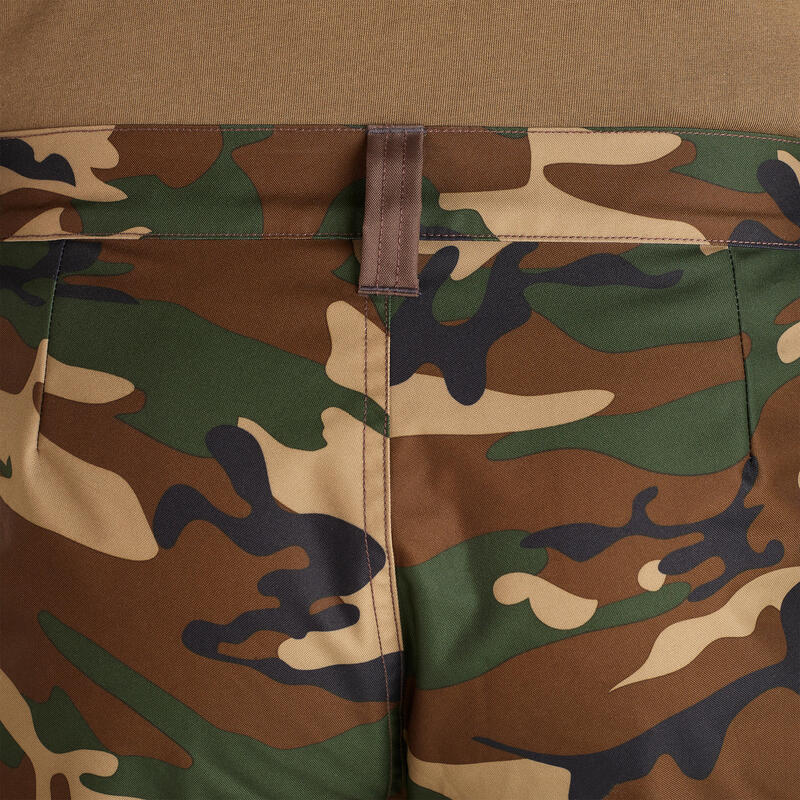 Warme waterdichte jachtbroek 100 camouflage