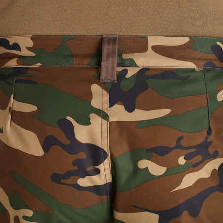 WARM WATERPROOF HUNTING TROUSERS 100 - CAMO