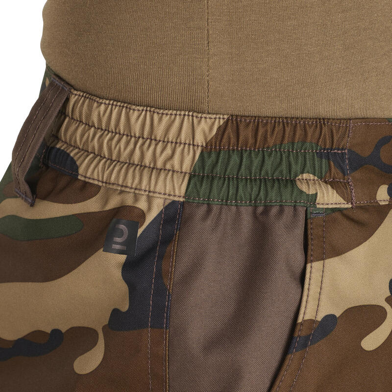 Jagdhose 100 wasserdicht warm Camouflage