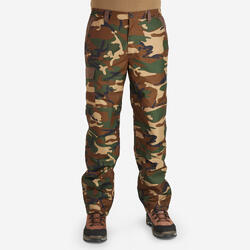 PANTALON CHASSE CHAUD IMPERMEABLE CAMO 100