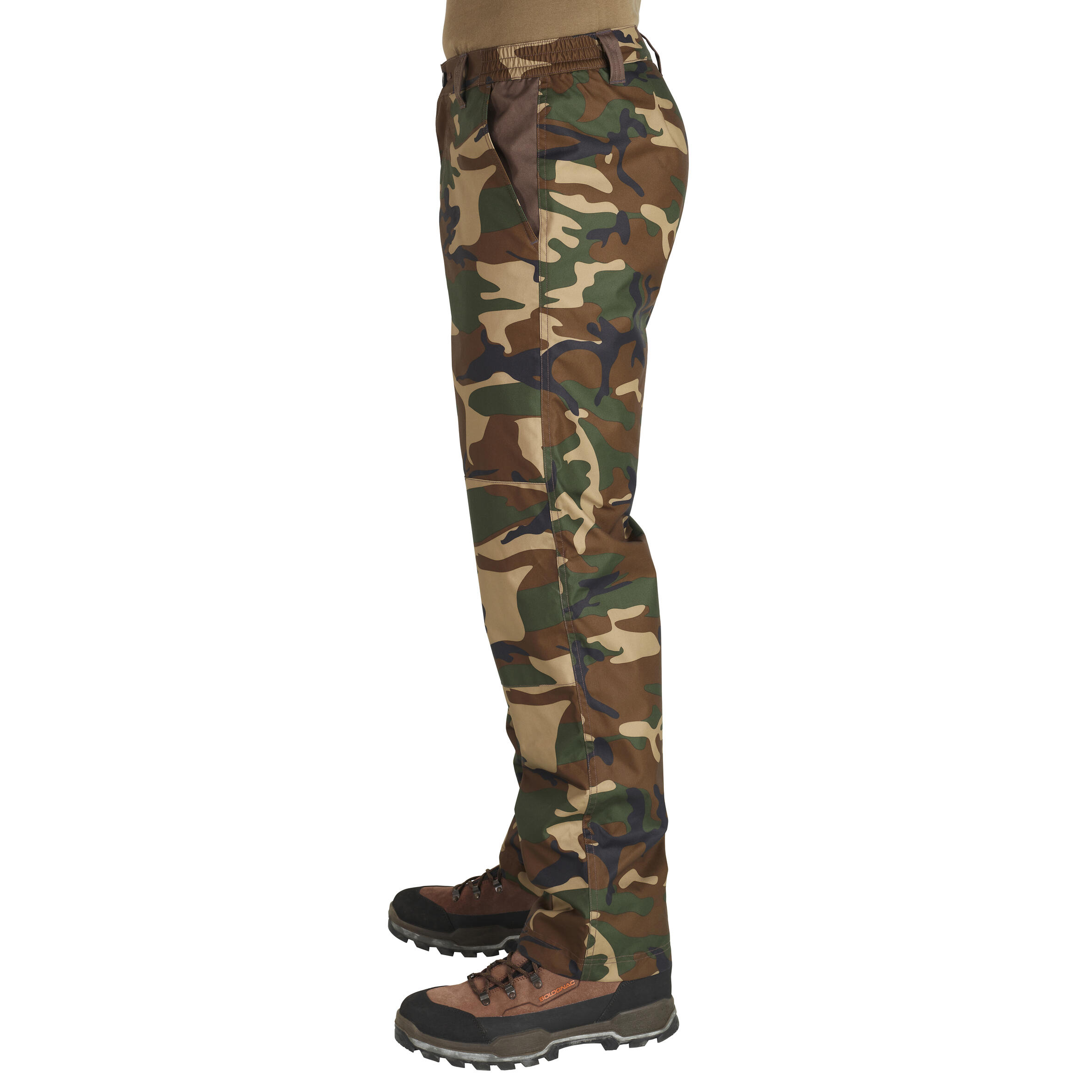 MotoBull Ryan Protective Cargo Trousers Camo Green