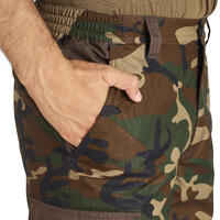 WARM WATERPROOF HUNTING TROUSERS 100 - CAMO