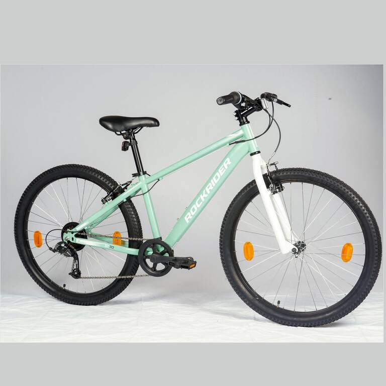 Mountain Bike ST30 26 inch 7 speed - Green White