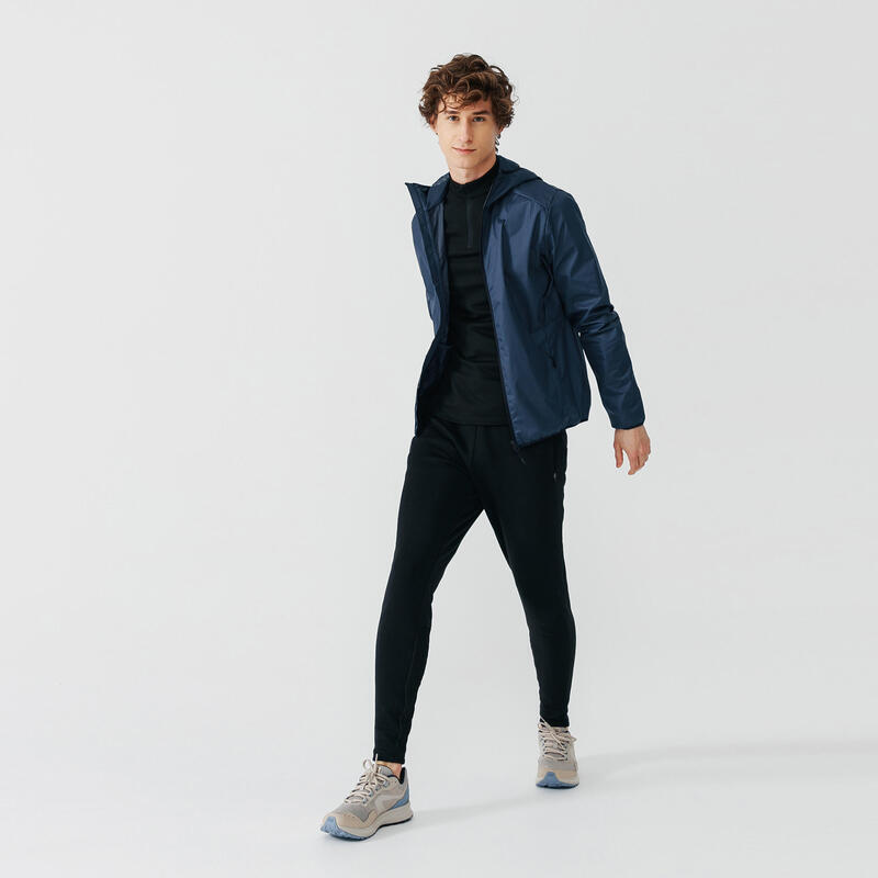 Kalenji Run Rain Men's Running Wind and Rain Jacket pebble grey