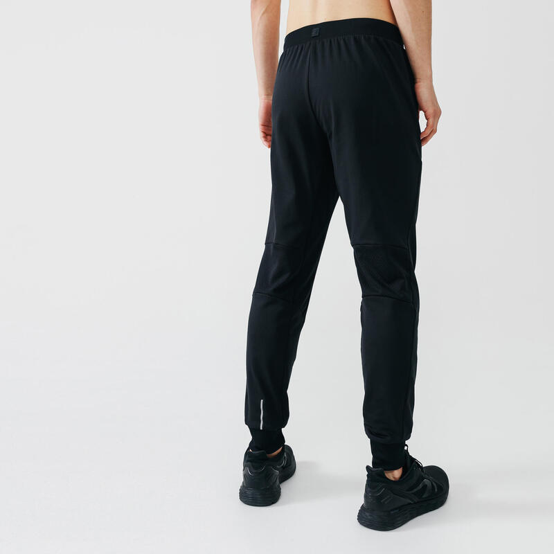 Pánské běžecké kalhoty Kalenji Warm+ černé 
