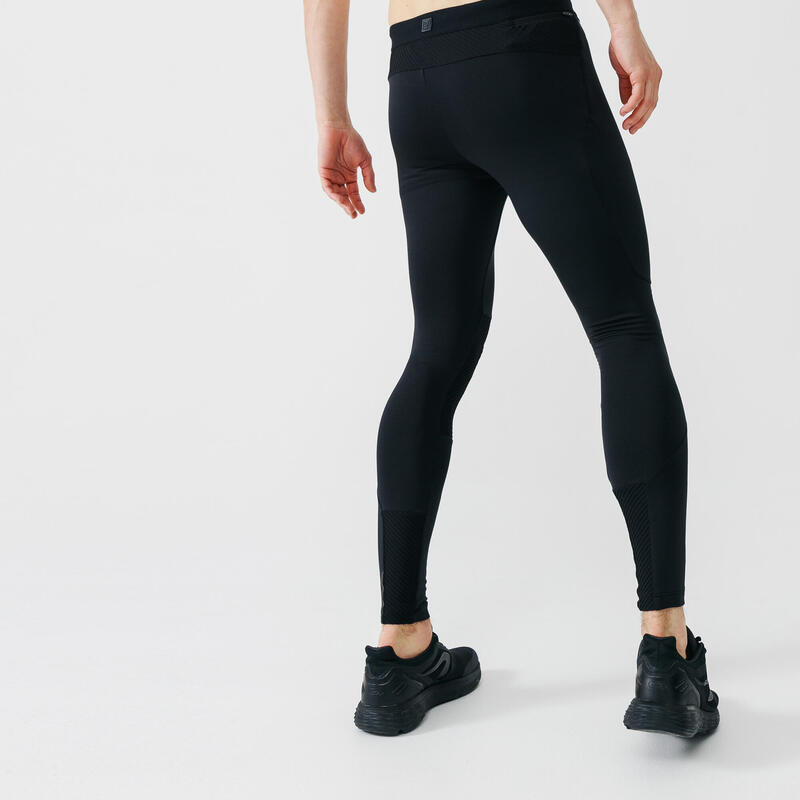 Lauftights lang Herren - Warm+ schwarz