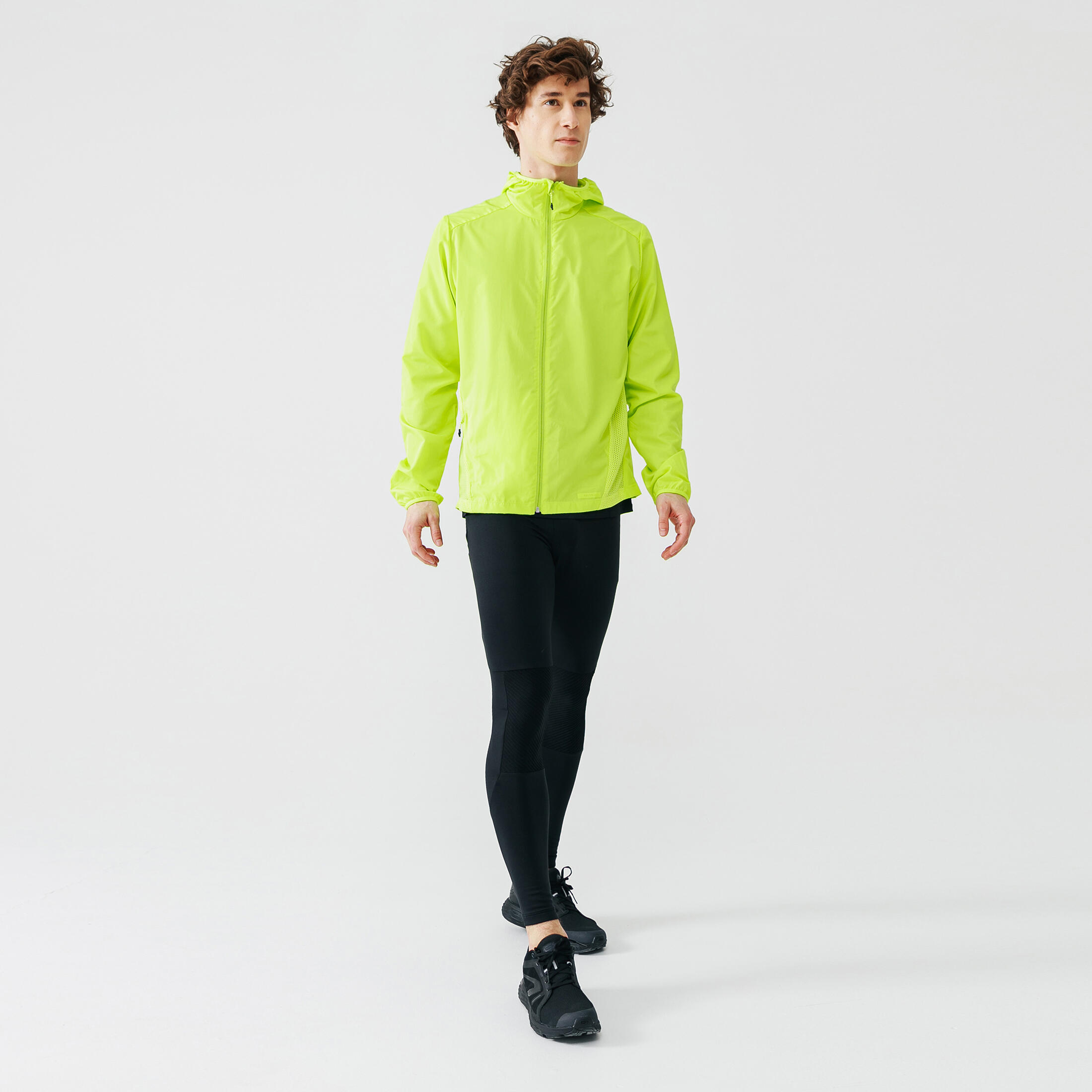 Run Wind Running Wind Jacket - Men - Fluo lime yellow - Kalenji