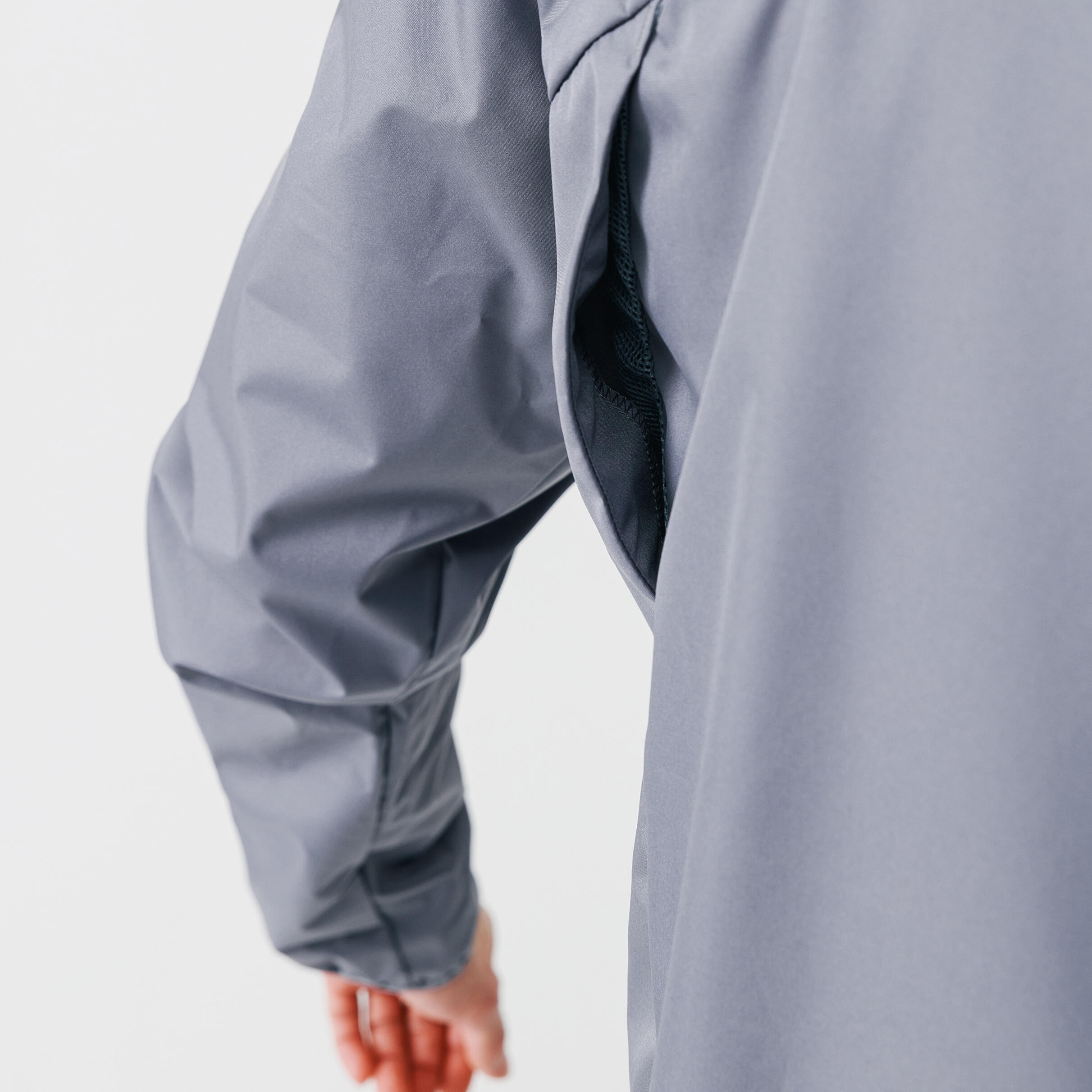 Men's Running Rain Jacket - Run Rain Grey - KIPRUN